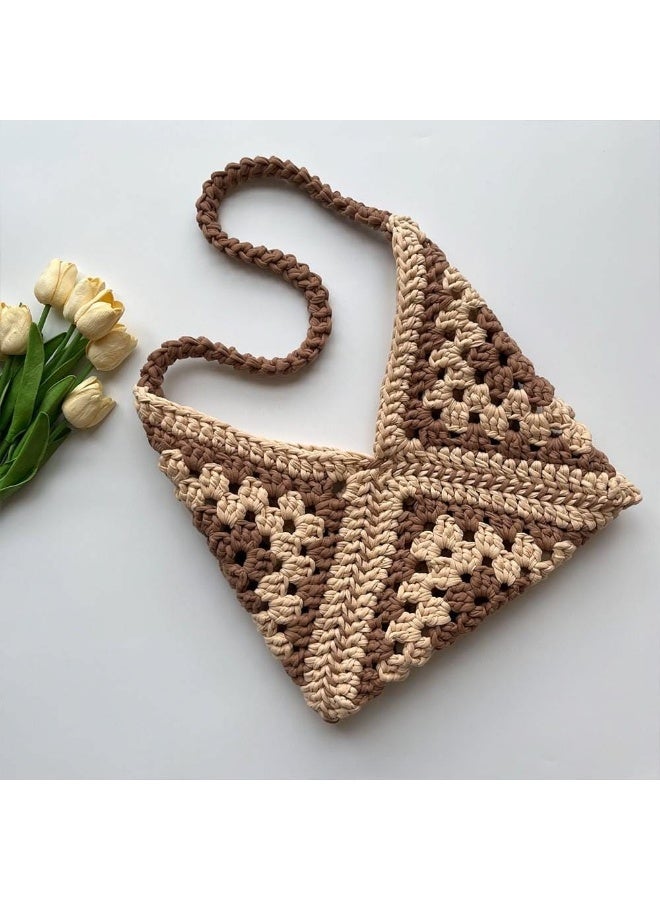 CROCHKA Elegant Handmade Summer Crochet Shoulder Bag