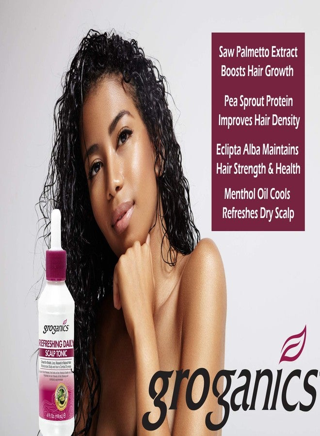 Groganics تونك فروة الرأس المنعش اليومي من جروغانكس (4 أونصة سائلة) - Image 3