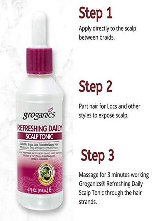 Groganics تونك فروة الرأس المنعش اليومي من جروغانكس (4 أونصة سائلة) - Image 5