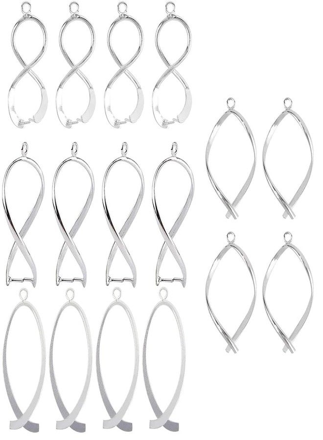 CHGCRAFT 20Pcs 5 Styles Brass Pinch Bails Ice Pick Pinch Clip Clasp Filigree Rack Plating Jewelry Clasps for Jewelry Necklace Bracelet Making DIY Crafts - Image 1