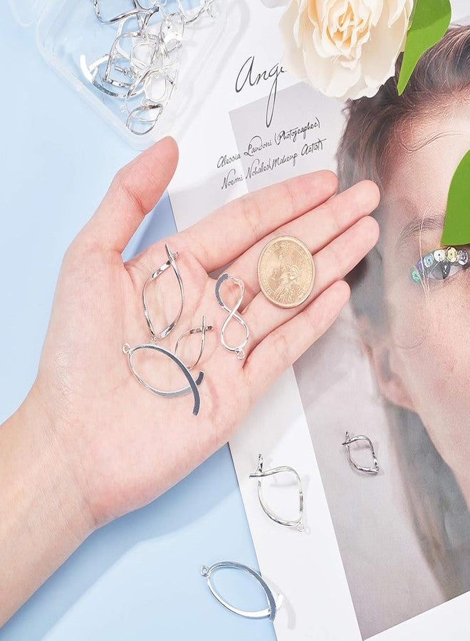 CHGCRAFT 20Pcs 5 Styles Brass Pinch Bails Ice Pick Pinch Clip Clasp Filigree Rack Plating Jewelry Clasps for Jewelry Necklace Bracelet Making DIY Crafts - Image 4