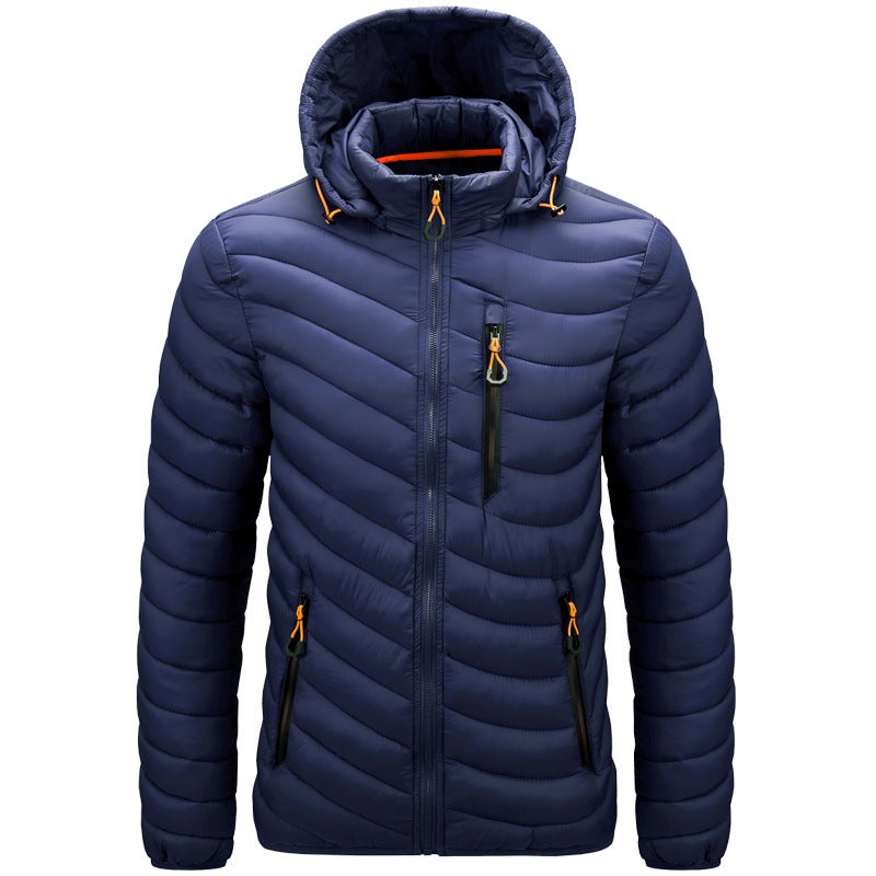E-Commerce Cotton-Padded Coat Men'S Hooded Detachable Hat Cotton-Padded Coat Cotton-Padded Coat Men'S Sale - Image 1
