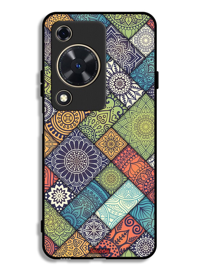 Tolwak Huawei Nova Y63 Protective Case Cover Mandala Pattern