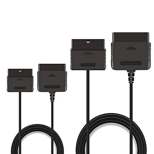 Xahpower 2Pack 6Ft Controller Extension Cable for PS2, 1.8m Controller Extension for Sony PlayStation 2 PS2 Game Console - Image 1