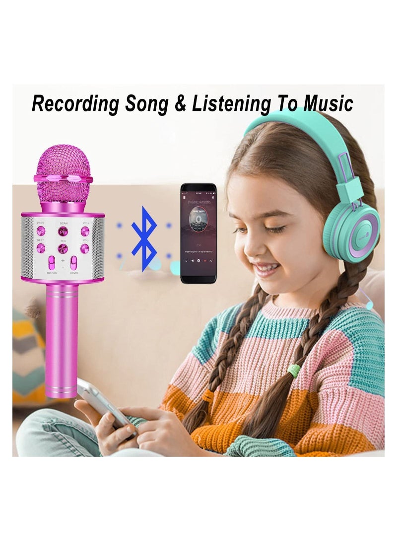 Toys for 3 16 Years Old Girls Gifts,Karaoke Microphone for Kids Age 4 12,Best Fun Birthday Gifts for 5 6 7 8 9 10 11 Years Teens Girl Boys, Purple  - Image 4