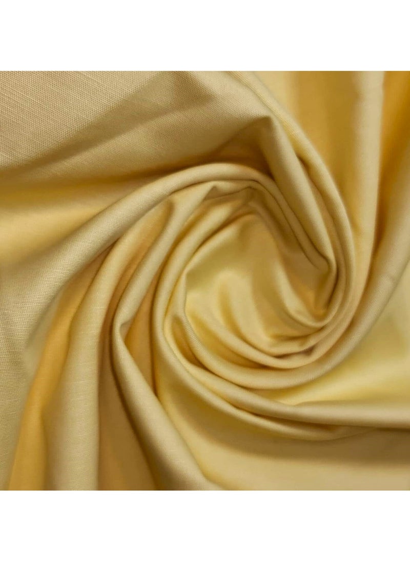 JewelOnPalette 100% Pure Linen Fabric, 58" Wide Linen Material for Cut by The Yard for Dress, Blouse, Shirt, Craft and Embroidery - Light Mango  - Image 1