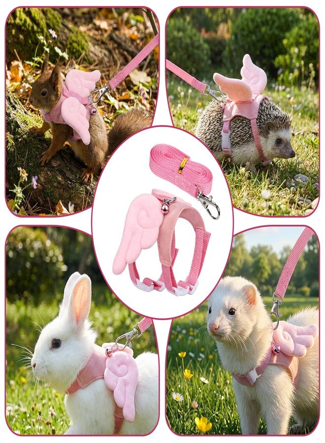 YBEATY Ferret Harness and Leash Set Small Animals Vest Harness Soft-Harness Leash Vest Set with Bell Guinea Pig Clothes for Baby Ferret Rats Hamster Teacup Chihuahua Mouse Small Pet - Image 5