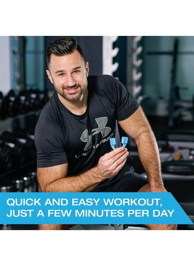 Jawline Exerciser by Tilcare - Jaw Exerciser for Men and Women that helps to workout your Jaw, Neck and tone your face with exercise - Face Slimmer that will chisel your Jawline - Beginner Level 40lb