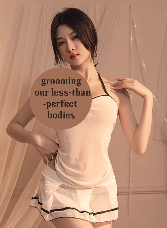 Ocean Sweet  School Girl Women Lingerie Costume Japanese Short Skirts Set Free Size for Women home set bedroom pajamas suspenders（white） - Image 4