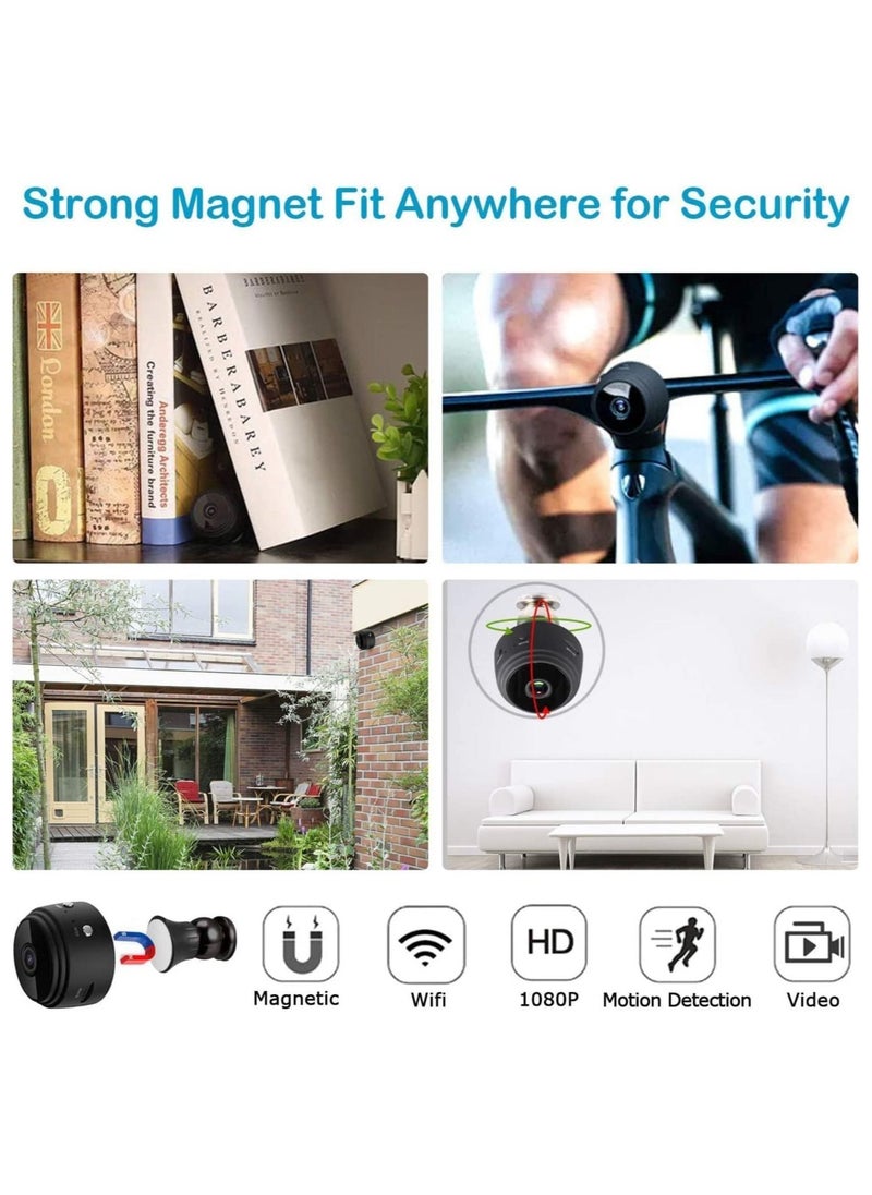Generic - Mini WiFi Hidden Cameras,Wireless Spy Cameras with Video Live Feed, HD 1080P Home Security Cameras, Baby Nanny Cam,Tiny Smart Cameras with Night Vision and Motion Detection - Image 1