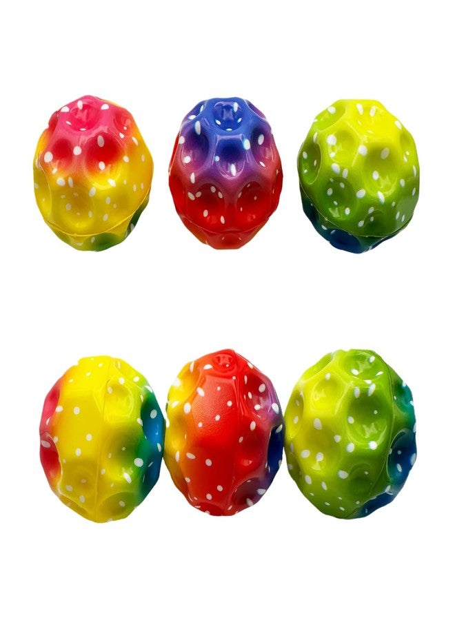 Buko Super Infinity Crazy Bounce Moon Rainbow Ball: Ultimate Grip and Catch, Enhances Hand-Eye Coordination (Pack of 6) - Image 1