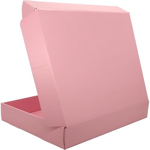 Lmuze Pink Shipping Boxes for Small Business Pack of 25-13x10x2 inches Cardboard Corrugated Mailer Boxes for Shipping Packaging Craft Gifts Giving Products - Image 4