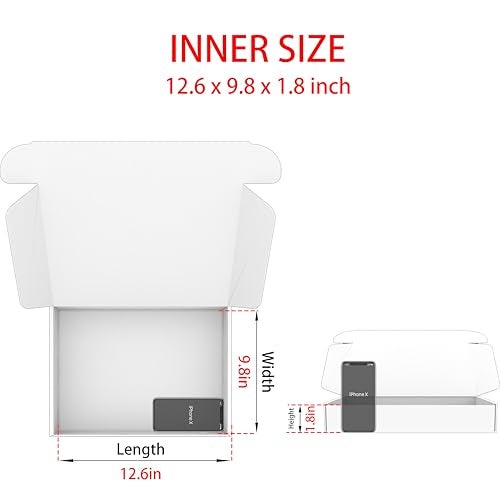 Lmuze Pink Shipping Boxes for Small Business Pack of 25-13x10x2 inches Cardboard Corrugated Mailer Boxes for Shipping Packaging Craft Gifts Giving Products - Image 2