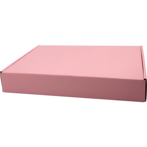 Lmuze Pink Shipping Boxes for Small Business Pack of 25-13x10x2 inches Cardboard Corrugated Mailer Boxes for Shipping Packaging Craft Gifts Giving Products - Image 5