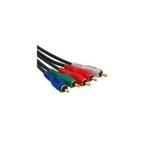 Cable Builders 6FT Component Video Cable with Audio RGB Red Green Blue White Red - Image 2