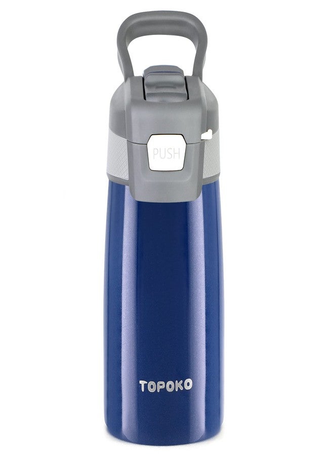 TOPOKO Stainless Steel Kids Water Bottle for Girls Double Wall Beverage Carry Kid Cup Vacuum Insulated Leak Proof BPA-Free Sports Bottle for Boys (Blue) - Image 1