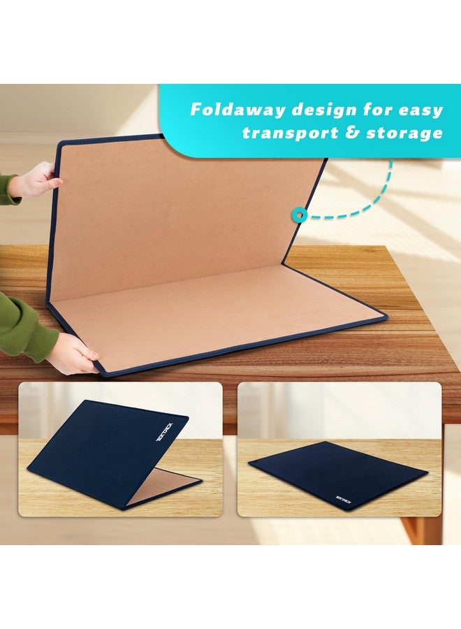 Tektalk Tektalk Foldable Jigsaw Puzzle Board with 6 Color Sorting Trays Portable Puzzle Mat with Puzzle Dustproof Cover for Puzzle Storage Puzzle Saver, Non-Slip Surface, Up to 1500 Pieces - Khaki - Image 2
