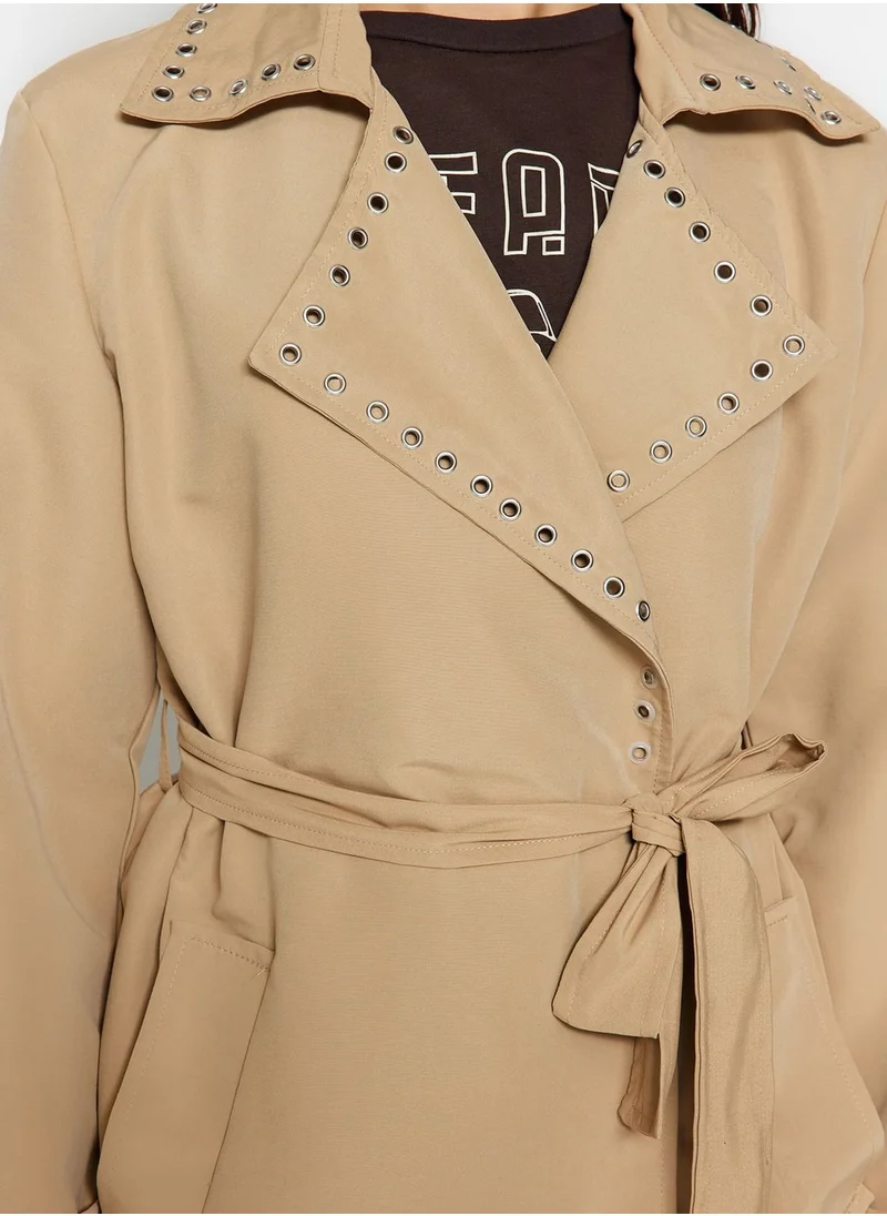 trendyol Pocket Detail Longline Coat