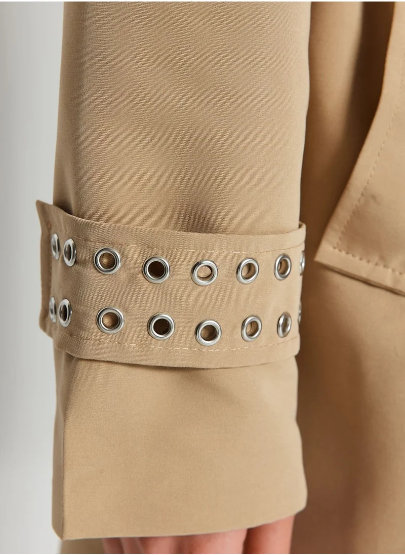 trendyol Pocket Detail Longline Coat