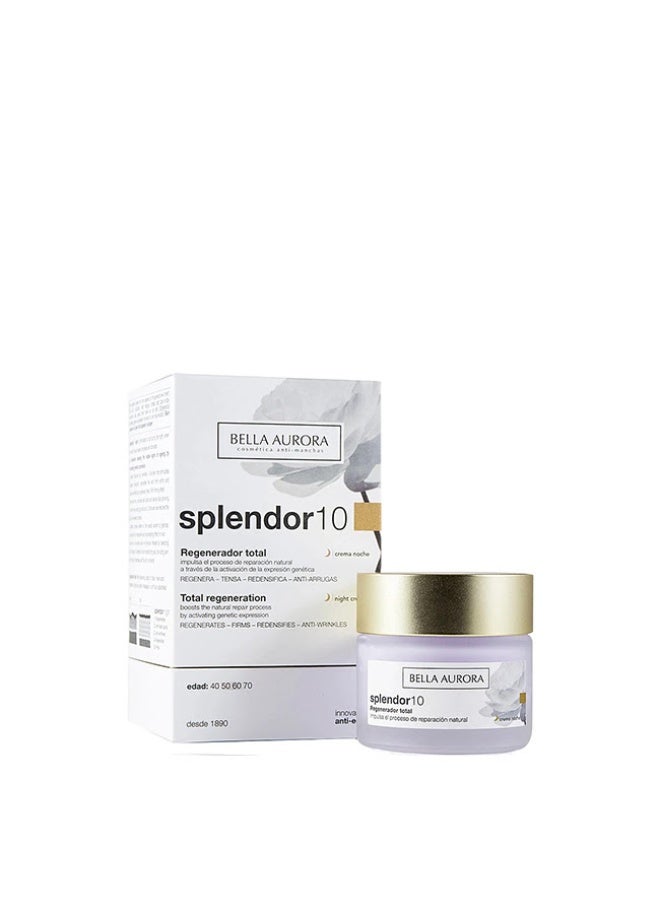 Bella Aurora Splendor10 Total Regenerating Night Cream 50ml - Image 1