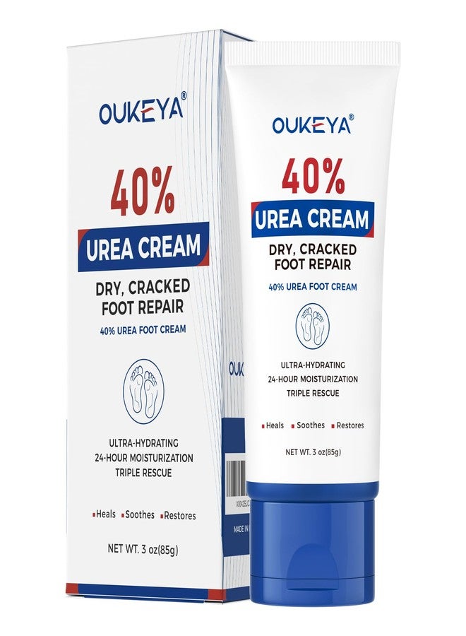 OUKEYA Urea Cream 40 Percent Tube for Dry Cracked Skin on Foot,85g - Image 1
