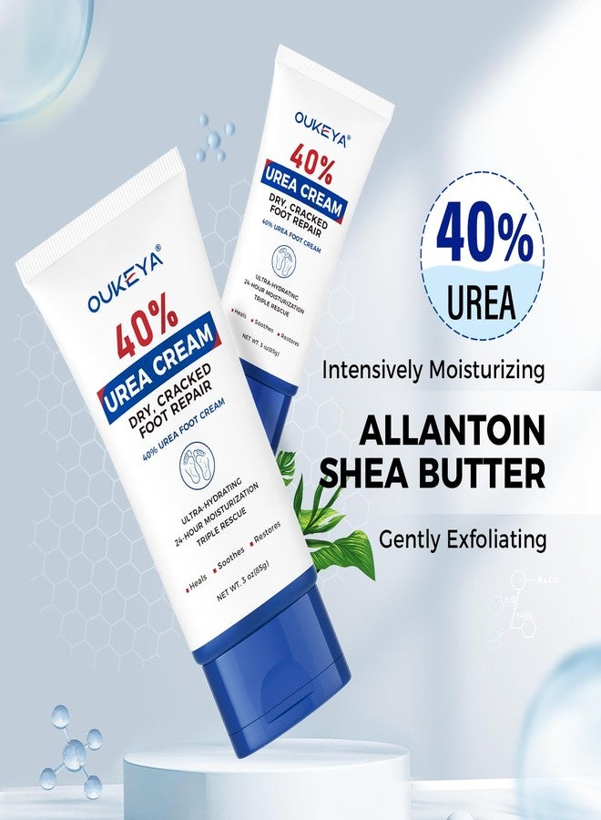 OUKEYA Urea Cream 40 Percent Tube for Dry Cracked Skin on Foot,85g - Image 4