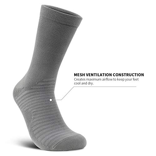 PAPLUS Compression Athletic Crew Socks (6 Pairs) for Men & Women - Image 3