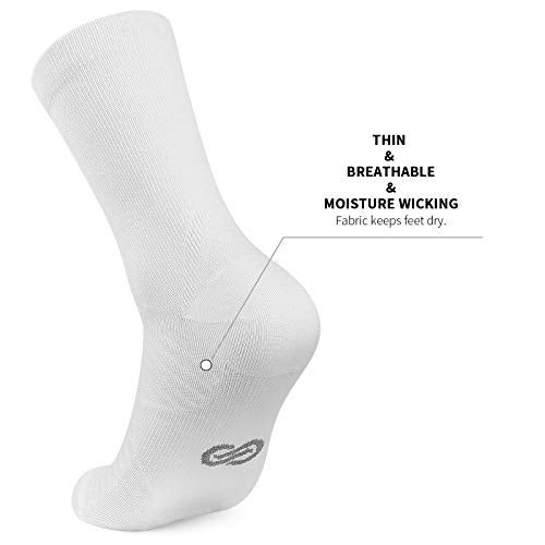 PAPLUS Compression Athletic Crew Socks (6 Pairs) for Men & Women - Image 5
