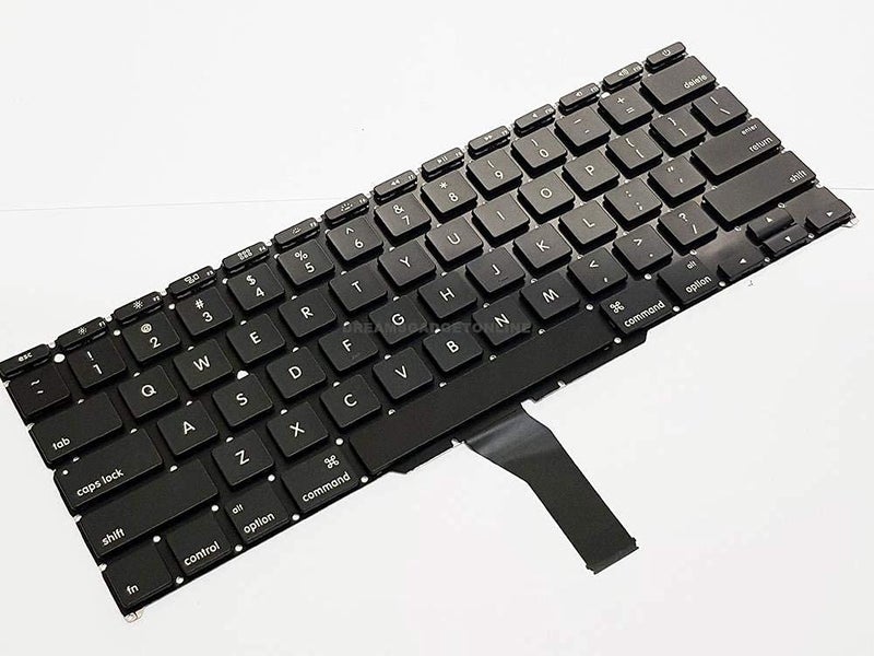 Fugen Laptop Keyboard for MB MG Air A1370 A1465 11" 2011 2012 2013 2014 2015 MD711 MD712 MD223 MD224 MC968 MC969 Black US Layout (Large Enter Button) - Image 1