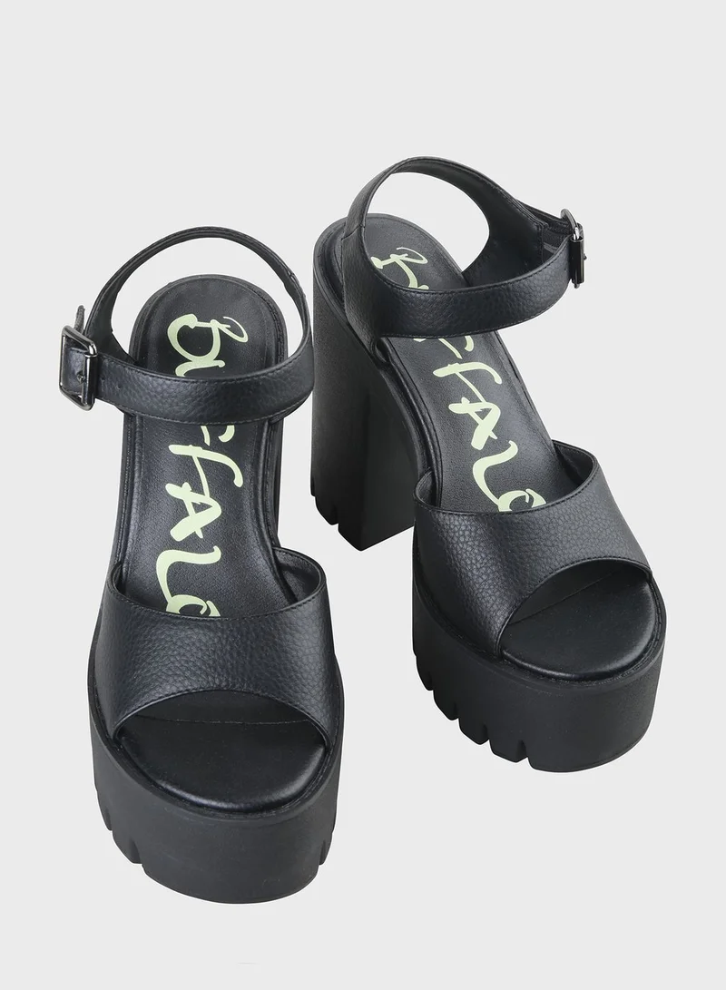 Buffalo Jalila Ankle Strap Platform Sandal