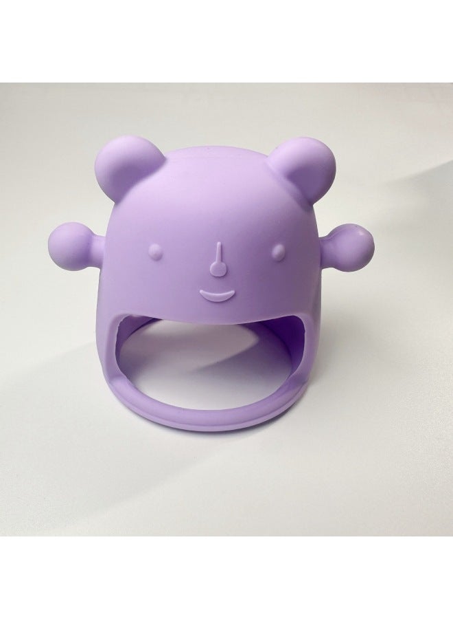 Food Grade Silicone Gloves For Relieving Teething Anxiety For Babies And Children Can Be Used In Microwave Ovens And Dishwashers.-Color:Bright Pink - Image 2