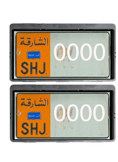 California formula-T CAR NUMBER PLATE HOLDER FRONT & REAR PLATE SET  - Image 1