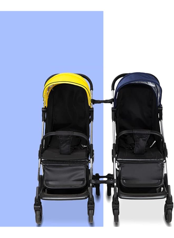 إيروريكس موصل عربة الأطفال التوأم حزام عالمي قطعتين موصلات عربة الأطفال التوأم القابلة للتعديل - Image 4