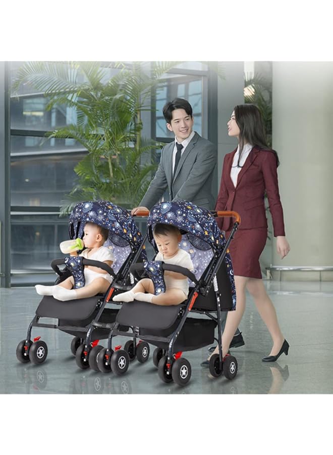 إيروريكس موصل عربة الأطفال التوأم حزام عالمي قطعتين موصلات عربة الأطفال التوأم القابلة للتعديل - Image 3