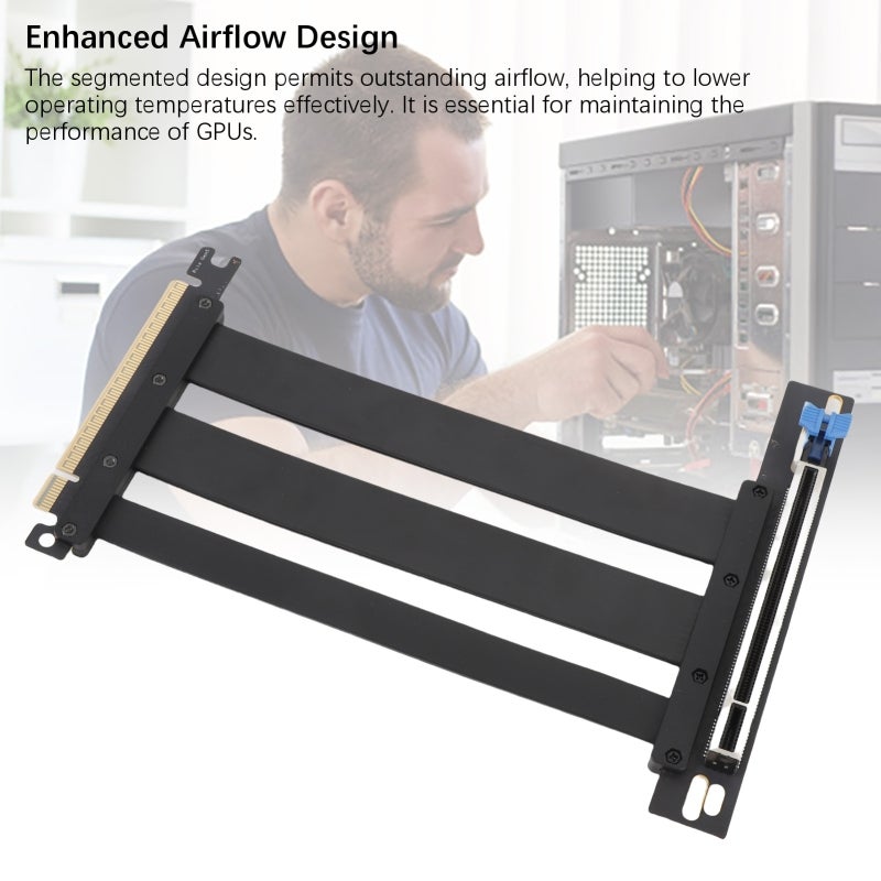 Pcie 5.0 Riser Cable 15cm Plug And Play Design - Enhanced Airflow Gpu Extension Cable For Itx Build Small Form Factor Custom Pc Build - Image 4