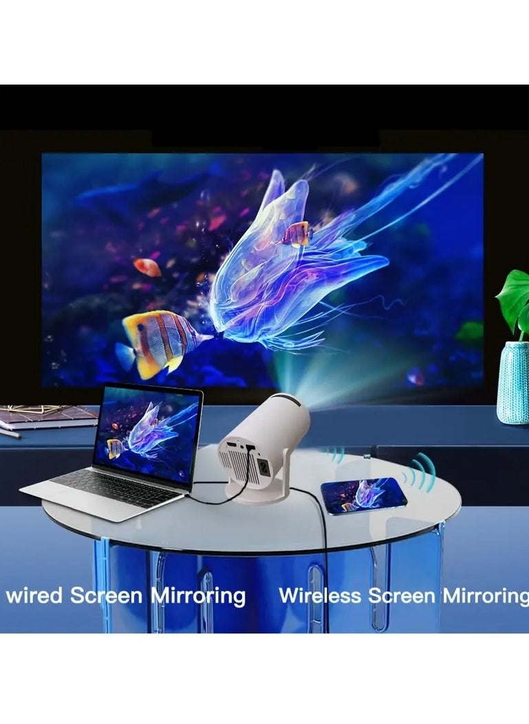 LIMOS - Smart 4K Portable Mini Projector with Built-in Speakers, Screen Mirroring, 2.4/5G WiFi, BT 5 - Image 1