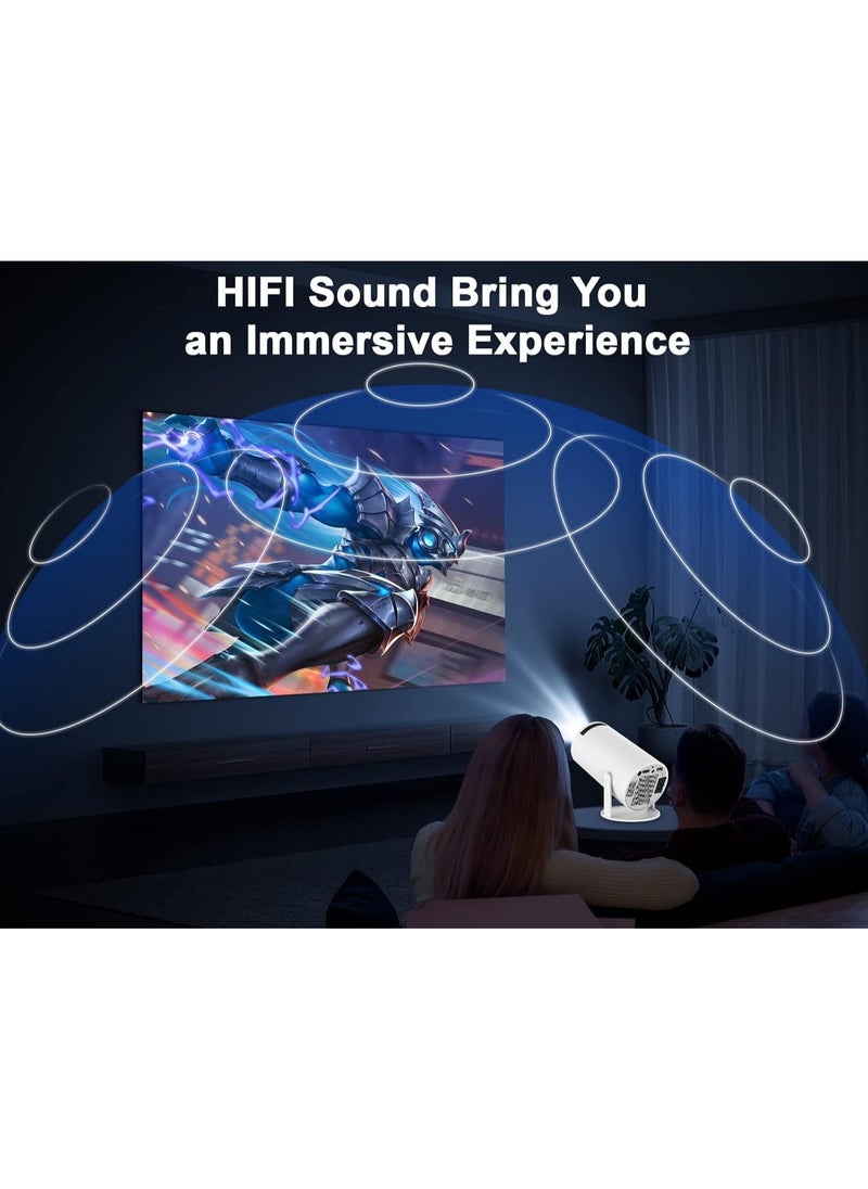 LIMOS - Smart 4K Portable Mini Projector with Built-in Speakers, Screen Mirroring, 2.4/5G WiFi, BT 5 - Image 1