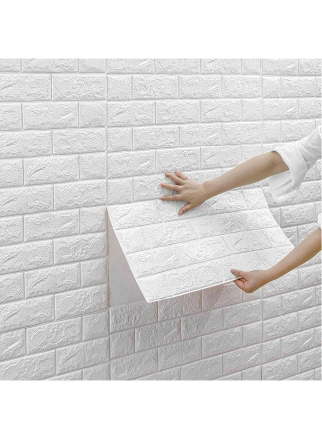 LINGWEI 10 Pcs 3D Brick Wall Panels Peel and Stick PE Foam Waterproof Self-Adhesive Wall Stickers - Image 4
