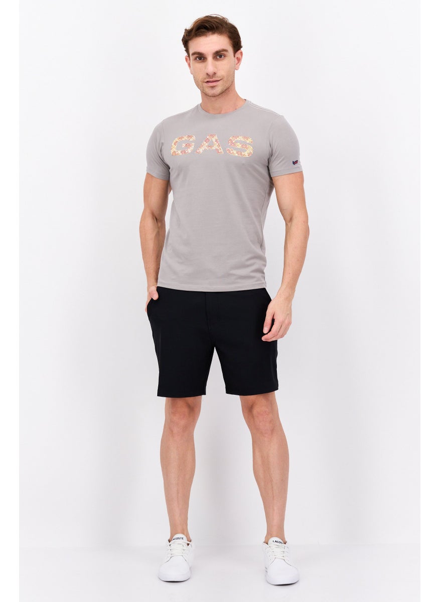 Men Crew Neck Short Sleeves Brand Logo T-Shirt, Grey - pzsku/Z734C21460BE1A0EC27CAZ/45/_/1737642489/853484dd-1567-458f-8c87-02e2828e2f0c