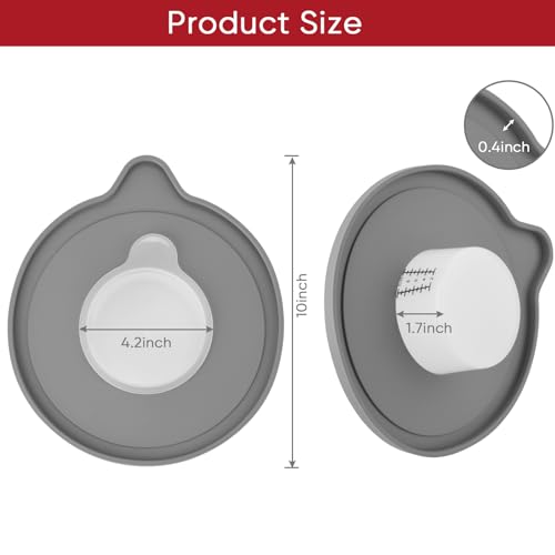 Kltchonald 2 Pack Glass Bowl Covers for KitchenAid 5 Quart Tilt-Head Stand Mixers Bowl Covers Lid - Image 3