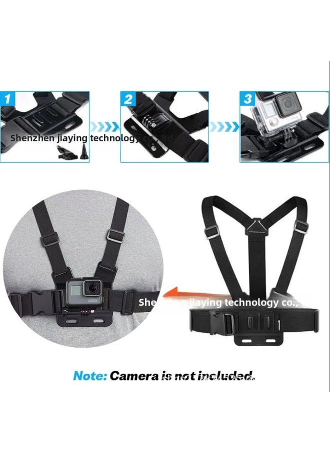 Generic Chest Mobile Phone Bracket Chest Wear With Fill Light Shooting Fixed Bracket First-person Perspective Video Recording-Colour:A Set Of Chest Straps With Lights  - Image 4