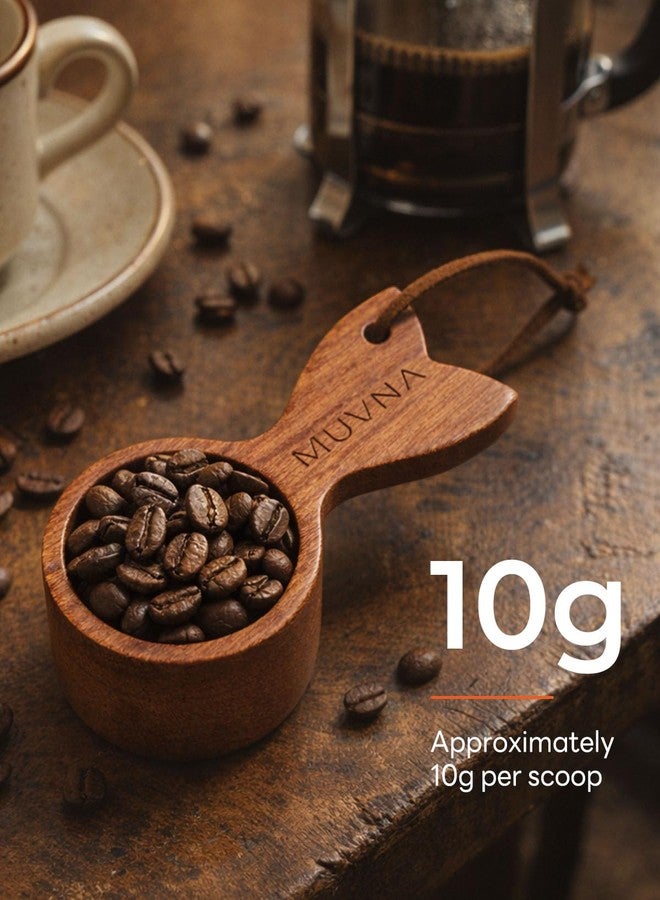 MUVNA Walnut Coffee Scoop - 10g Wooden Measuring Spoon, Handcrafted Coffee Bean Scoop for Ground Coffee & Tea, Kitchen Accessories Gift for Coffee Lovers - Image 3