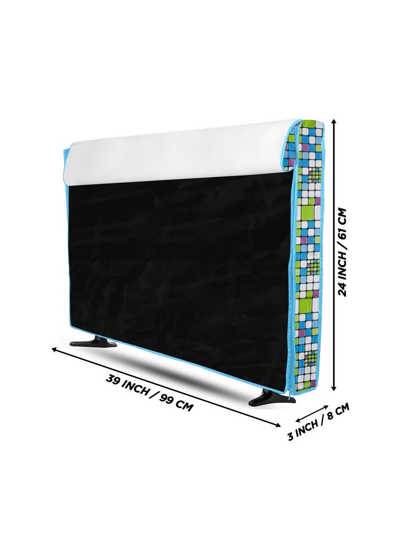 E-Retailer ERetailer Transparent LCDLED TV Protector Cover with Zipper Enclosure for 42 Inch Suitable for All Major Brand Model ColorGreen Size39x3x24 Inches  - Image 3