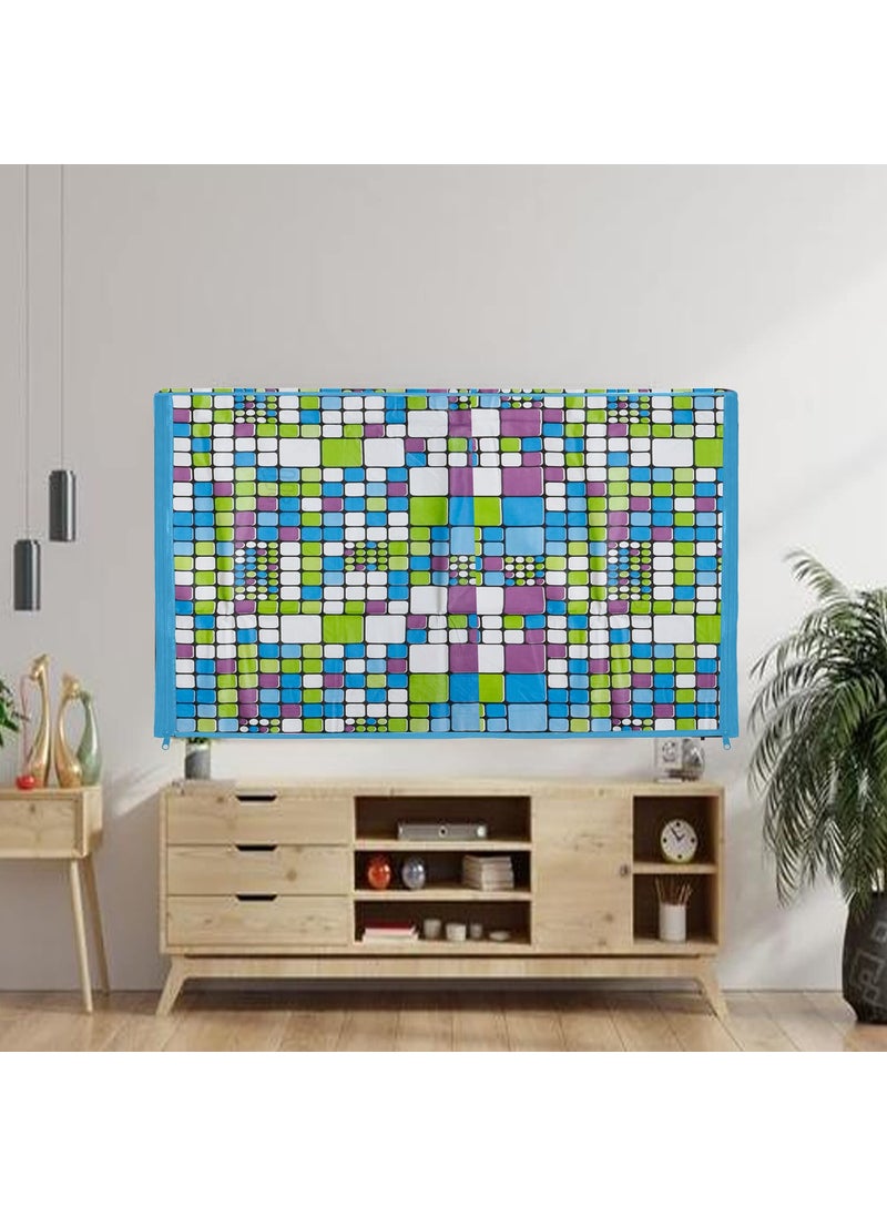 E-Retailer ERetailer Transparent LCDLED TV Protector Cover with Zipper Enclosure for 42 Inch Suitable for All Major Brand Model ColorGreen Size39x3x24 Inches  - Image 1