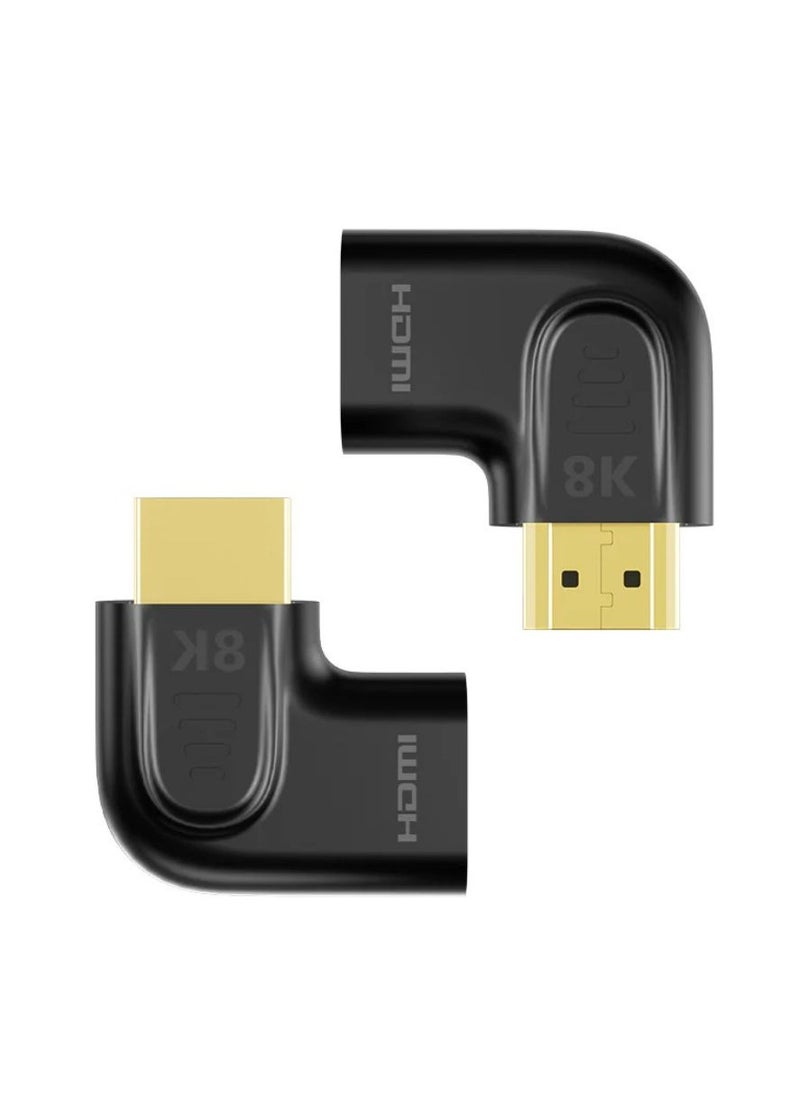 UNITEK UNITEK 8K HDMI High-Speed Vertical Flat Adapter with 90 and 270 Degree Rotatable Angles for Enhanced Cable Management and Optimal Signal Transmission  - Image 2