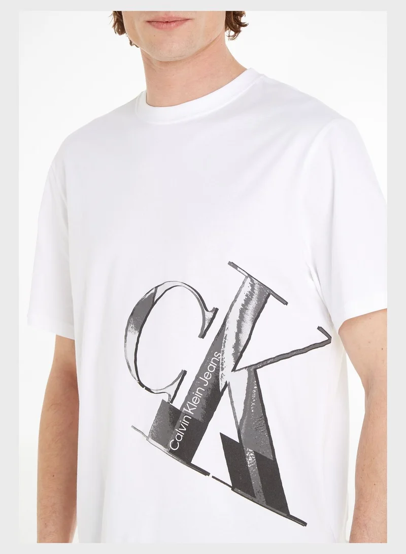 Calvin Klein Jeans Logo Crew Neck T-Shirt