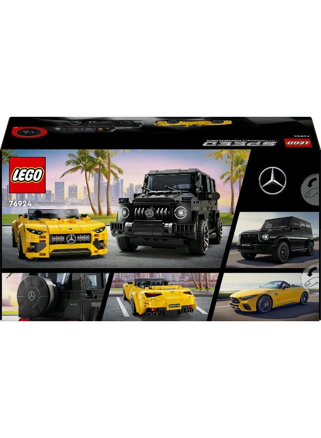LEGO Speed Champions Mercedes-AMG G 63 & Mercedes-AMG SL 63 76924 Building Toy Set (808 Pieces) - Image 2