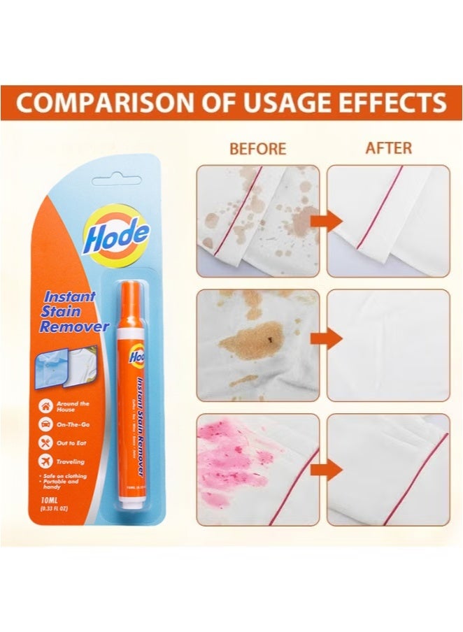 Hode 3 PCS Instant Spot Cleaner Decontamination Pen，Stain Remover for Clothes, Multipurpose Bleach Pen, Portable  Travel-Friendly, Works on Food  Drink Stains - Image 2
