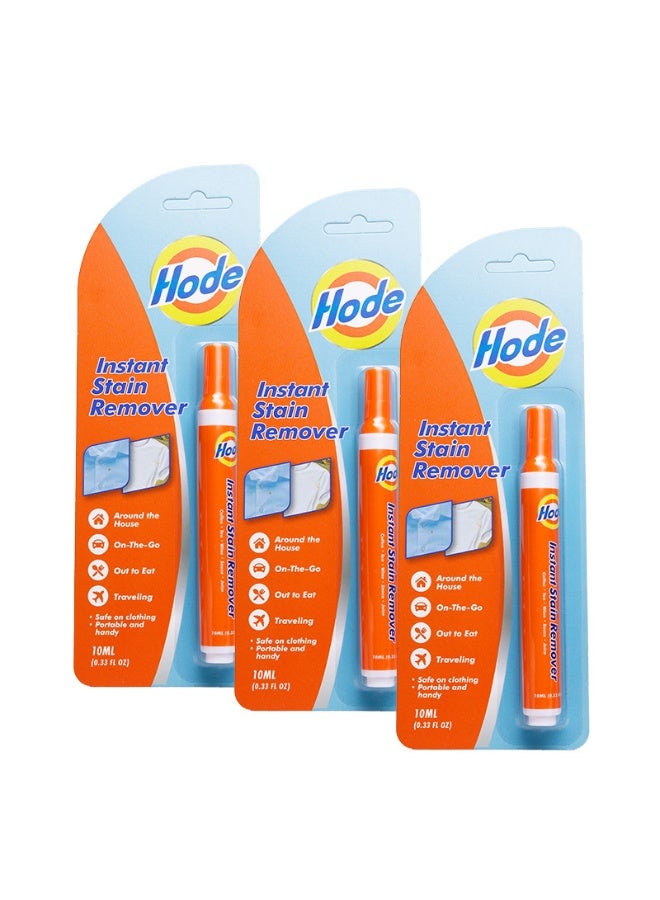 Hode 3 PCS Instant Spot Cleaner Decontamination Pen，Stain Remover for Clothes, Multipurpose Bleach Pen, Portable  Travel-Friendly, Works on Food  Drink Stains - Image 1