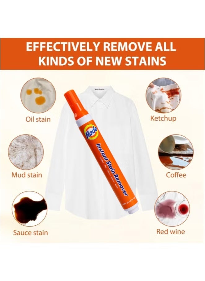 Hode 3 PCS Instant Spot Cleaner Decontamination Pen，Stain Remover for Clothes, Multipurpose Bleach Pen, Portable  Travel-Friendly, Works on Food  Drink Stains - Image 3